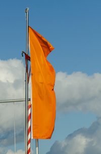 Flag Orange Regatta Sailing Peilflagge