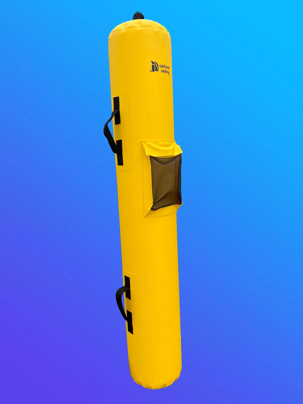 Course marker, training buoy, regatta buoy, yellow, narrow, flag pole